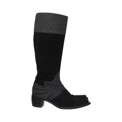 Bottes (Noir, Gris) de Ermanno Scervino Daim