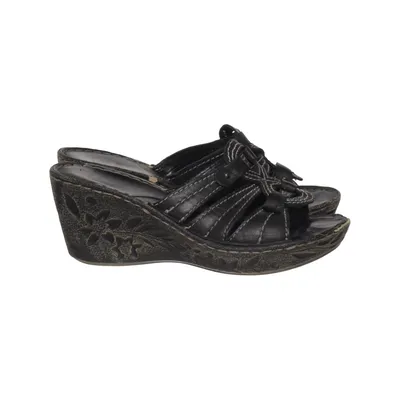 Keilschuhe (Schwarz) von Ten Points Leder