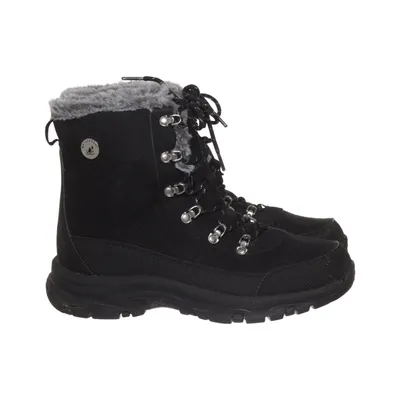 Snørestøvler (Sort, Grå) fra Skechers Kunstpels, Polyester, Polyurethan
