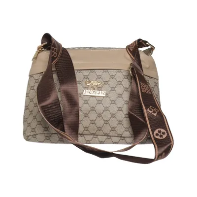 Sac à bandoulière (Beige, Marron) de Jingpin