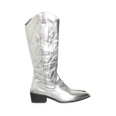 Cowboylaarzen (Zilver)