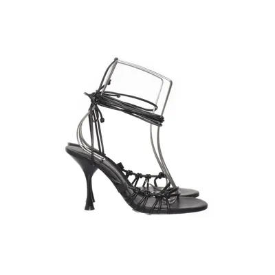 High heel sandals (Black) from Mango