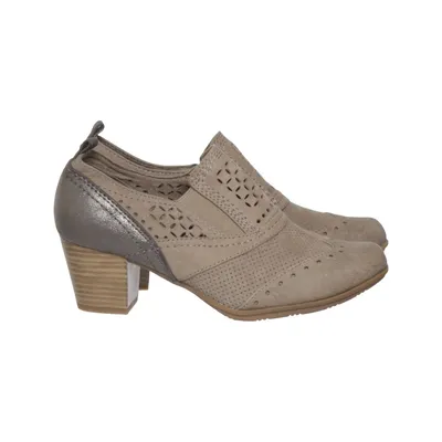 Bottes à talons (Beige, Argent) de Soft Line