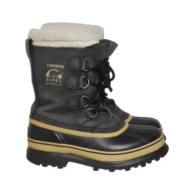 Laced boots (Caribou) from Sorel Leather, Polyester