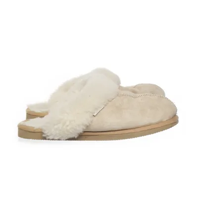 Tofflor (Beige) från Shepherd Skinn, Ull