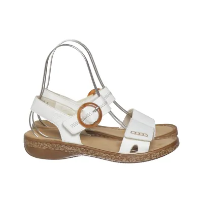 Sandalen (Wit, Bruin) van Rieker Leer