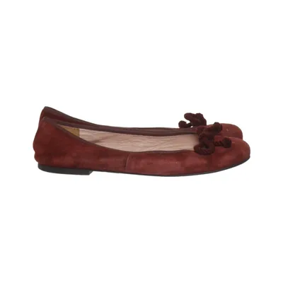 Ballet flats (Red) from Pretty Ballerinas Leather