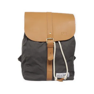 Backpack (Gray, Brown) from Fitz & Huxley