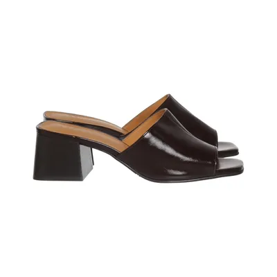Mules (Brown) from Les Souliers Sézane Leather