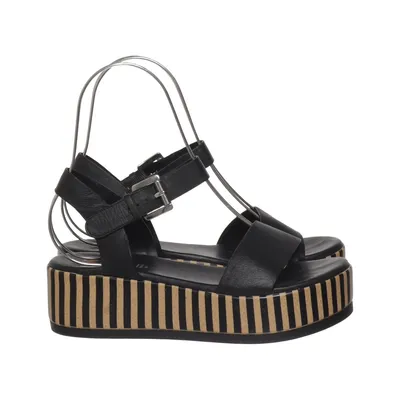 Sandalen (Zwart, Beige) van REPO Phil Gatier Leer