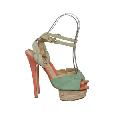 Sandaletten (Groen, Rood, Meerkleurig) van Charlotte Olympia Leer