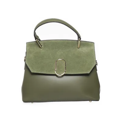 Sac à main (Vert) de Borse in Pelle Cuir