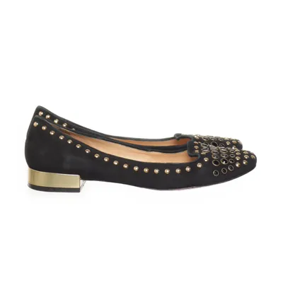 Ballet flats (Black, Gold) from Luiza Barcelos Leather