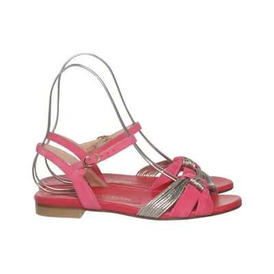 Sandales (Rose, Argent) de Stuart Weitzman Cuir