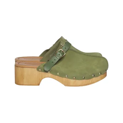 Sabots (Vert) de Kate Gray Cuir