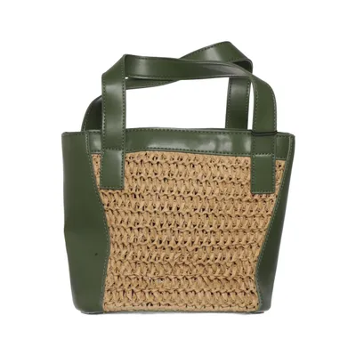 Handväska (Grön, Beige) från Becksöndergaard