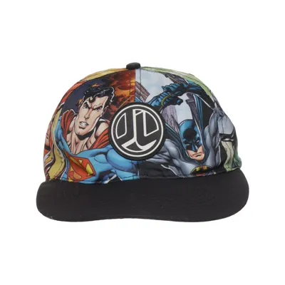 Honkbalpet (Zwart, Meerkleurig) van Justice League Polyester