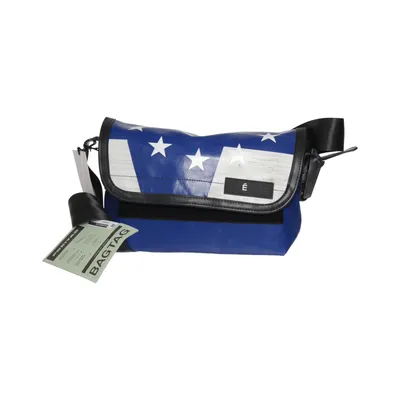 Umhängetasche (Blau, Weiß, Schwarz) von Freitag