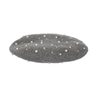 Baskenmütze (Grau) von Zara Accessories Wolle, Polyester