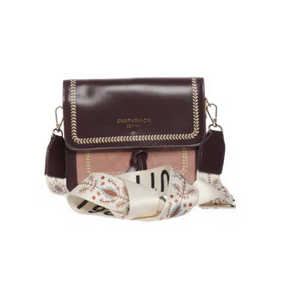 Shoulder-bag (Red, Multicolored) from Sn & Fashion Sen Nai