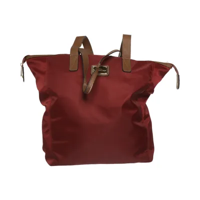 Handbag (Red, Brown) from NYPD Polyester