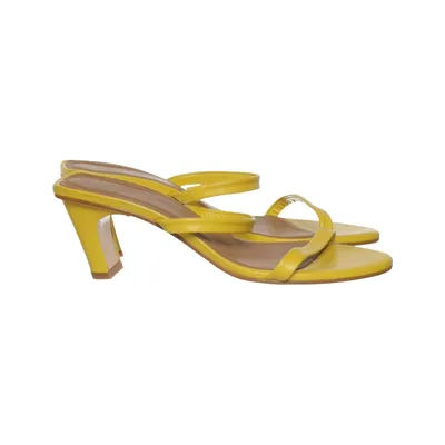 Mules (Yellow) from Flattered x Jessie Bush Leather