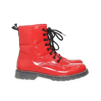 Ankle boots (Red) from Lucky Shoes