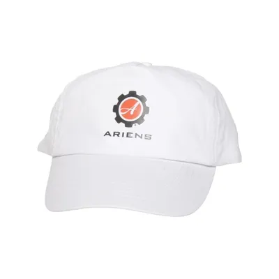 Honkbalpet (Wit) van Aries Katoen, Polyester