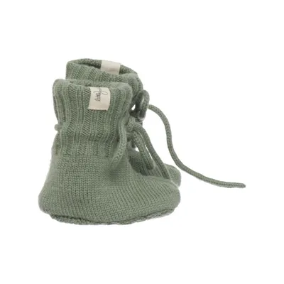 Baby booties (Green) from Little Jalo Wool