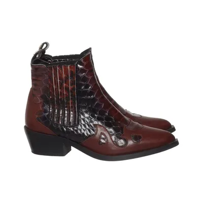 Chelsea boots (Rood, Zwart) van Ganni