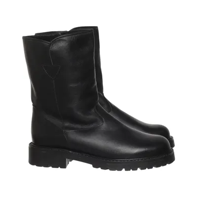 Ankle boots (Black) from Sata Leather, Wool