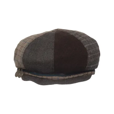 Platte pet (Bruin, Meerkleurig) van Accessorize Acryl, Elastaan, Polyamide, Polyester, Viscose, Wol