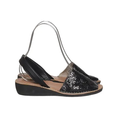 Sandalen (Zwart) van Avarca Leer