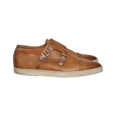 Gespschoenen (Bruin) van Santoni Leer
