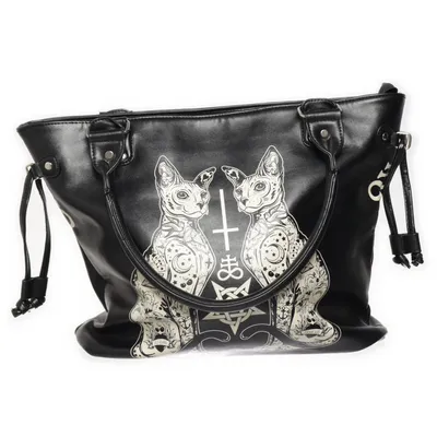 Handbag (Black, Multicolored) from Banned