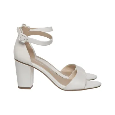 Sandales à talons hauts (Blanc) de Tamaris Cuir