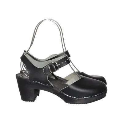 Clogs (Black) from Swedish Clogs Leather
