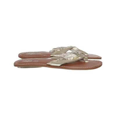 Flip-flops (Brown, Gold) from Buffalo Girl Leather