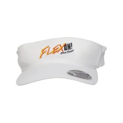 Zonneklep (Wit) van Yupoong Polyester, Polyurethaan