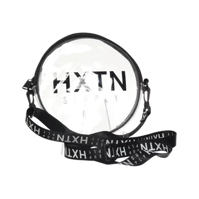 Shoulder-bag (Transparent, Black) from HXTN Supply Polyester