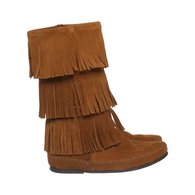Bottes (Three Layer Fringe) de Minnetonka Cuir
