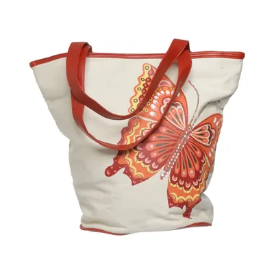 Canvas bag (Beige, Red, Multicolored) from Avon