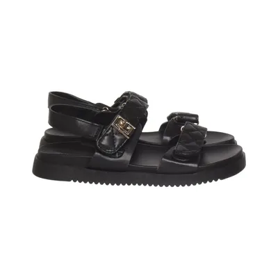 Sandals (Black) from Wild Diva Polyurethane