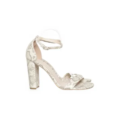 Sandales à talons hauts (Beige) de JustFab