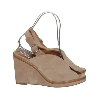 Wedges (Beige) from Ryłko Leather