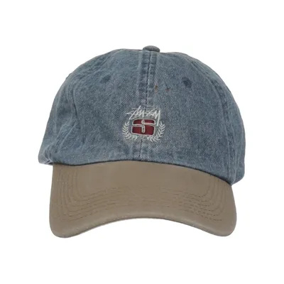 Baseballkeps (Blå, Brun) från Stüssy Bomull, Skinn