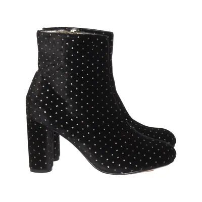 Bottes à talons (Noir, Or) de Bocage
