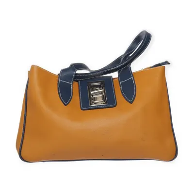 Sac à main (Marron, Bleu) de Borse in Pelle Cuir