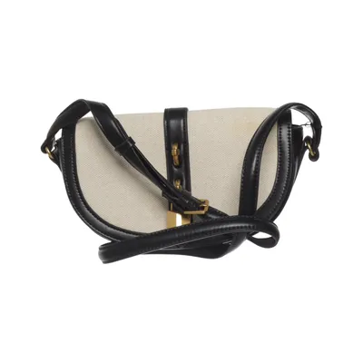 Shoulder-bag (Black, White) from Zara Polyester