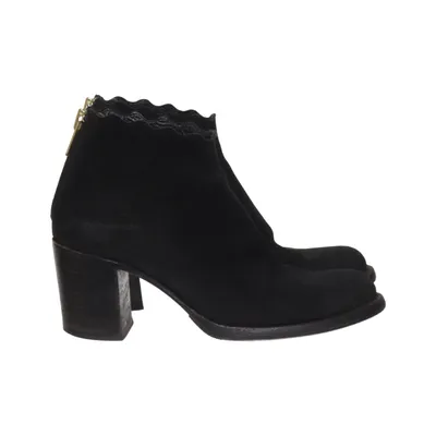 Bottes à talons (Noir) de Primeboots Daim